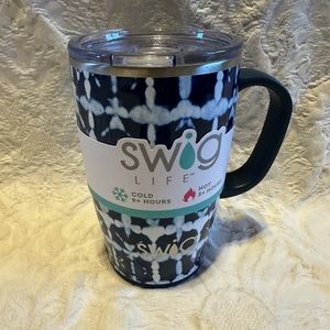 Swig Life Indigo Isles 18 oz Travel Mug Stainless Steel New In Plastic